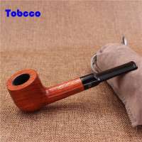 New Straight Tobacco Pipe 9mm Filter Red Sandal Wood Pipe accessories Handmade Smoking Pipe Smoke Tools