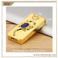 Unique design customized electric usb lighters windproof rechargeable metal heat coil lighter